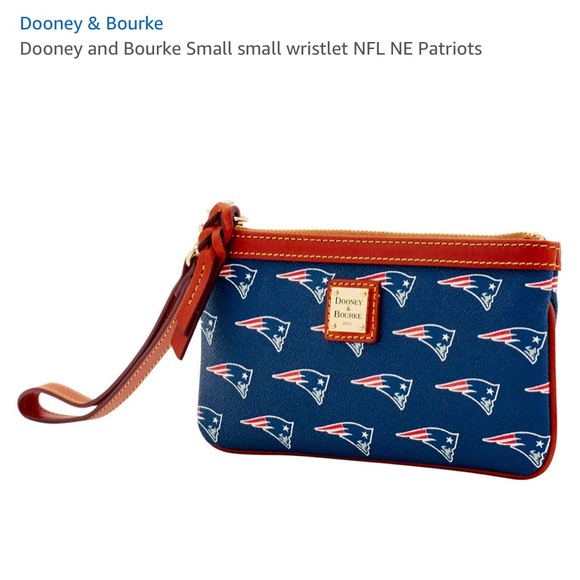 Dooney & Bourke NFL Patriots Small Wristlet NWT - Picture 2 of 3